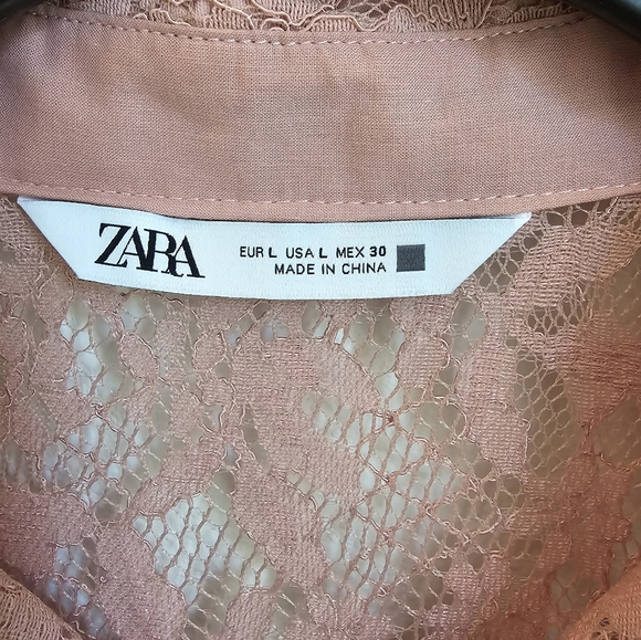 Zara lace blouse size L - Picture 5 of 13